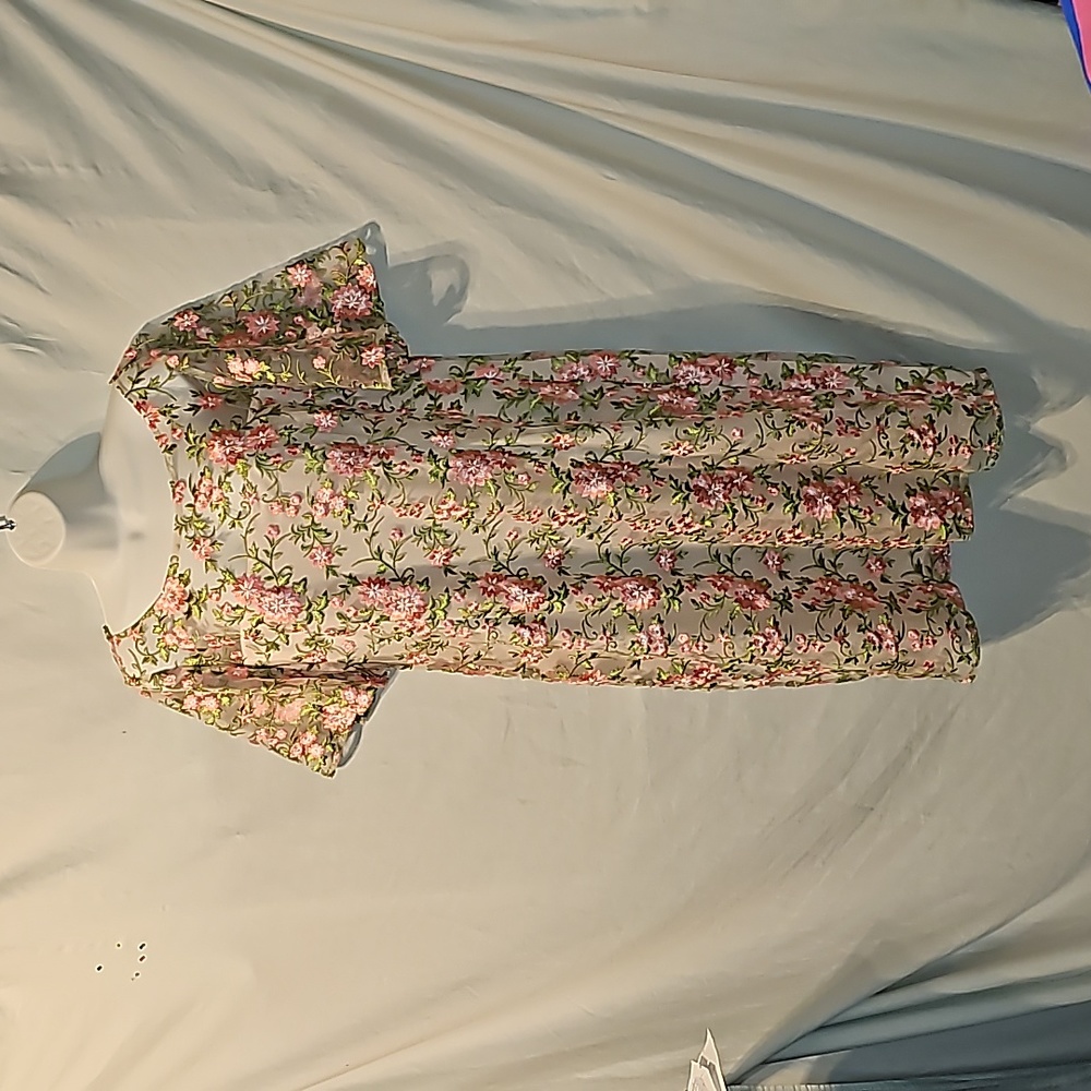 Adrianna Papell floral embroidered dress - Picture 7 of 13